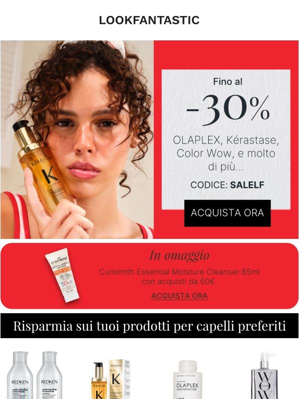 Fino al -30% su prodotti per capelli!