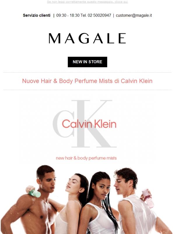 Scopri le nuove Hair & Body Perfume Mist di Calvin Klein su Magale.it 💛💚💙💜