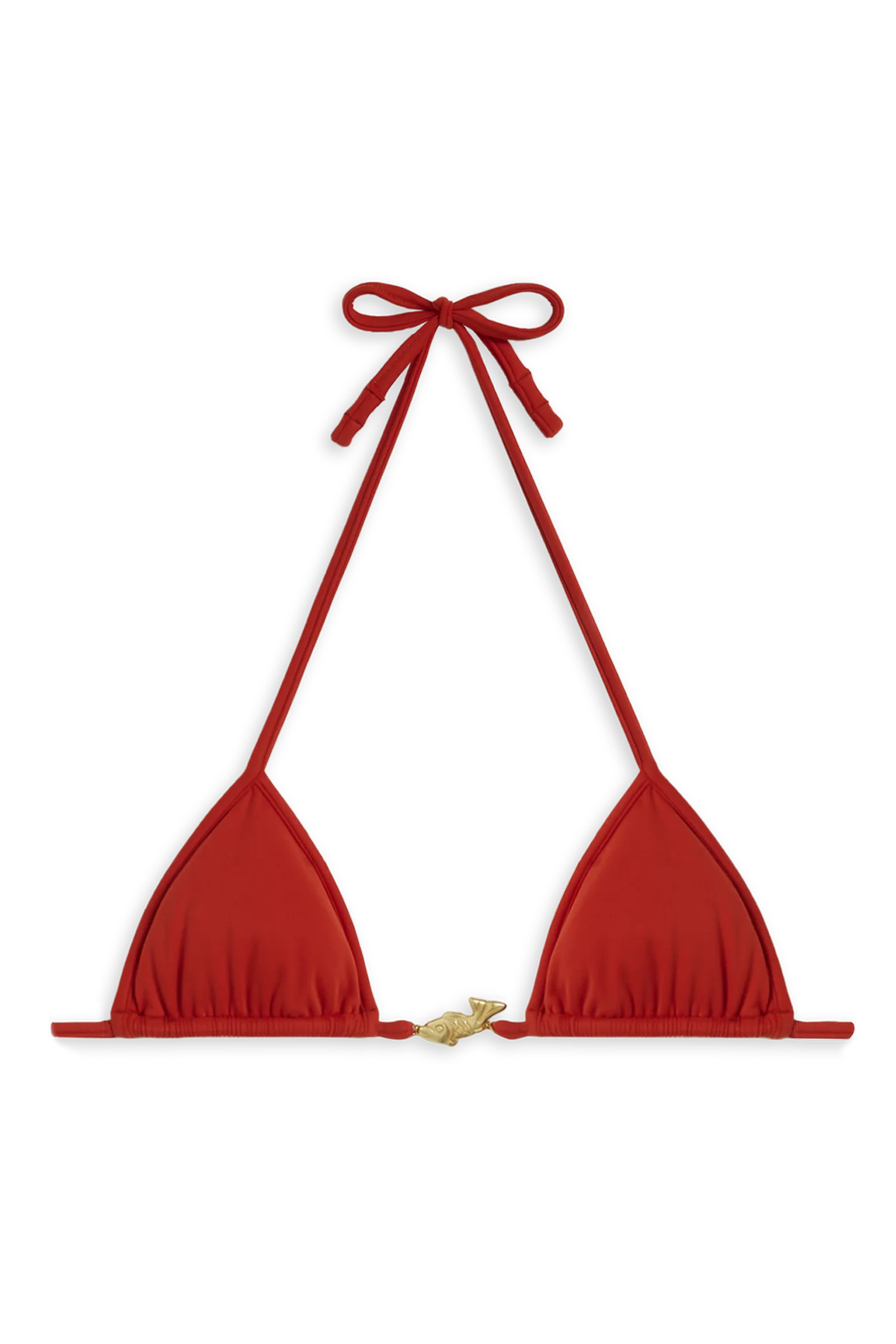 Image of Splash Bikini Top // Red Coral