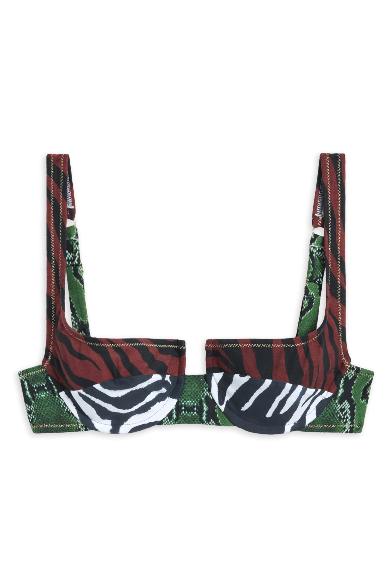 Image of Brigitte Bikini Top // 3 Tone Safari