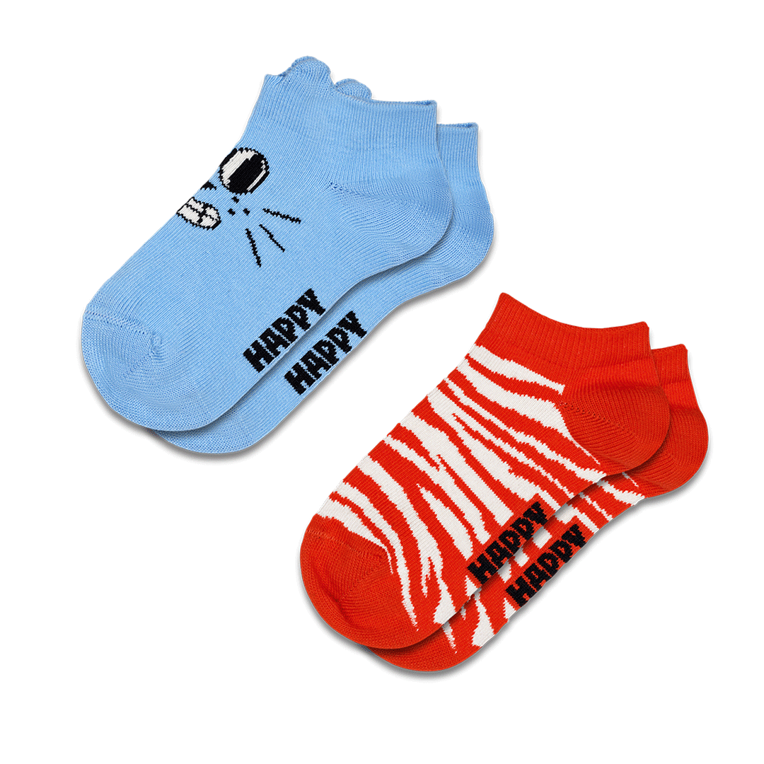 Kids 2-Pack Low Cat Socks