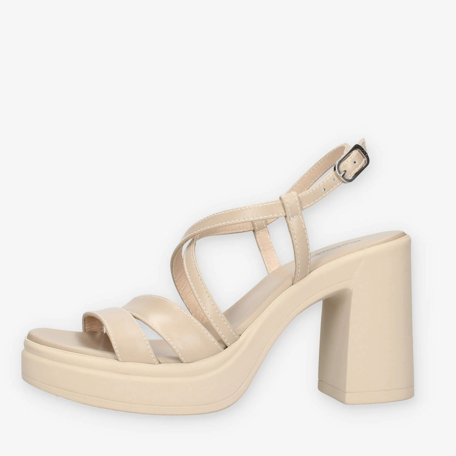 Image of Nero Giardini E513660D-453 Sandali beige da donna con tacco