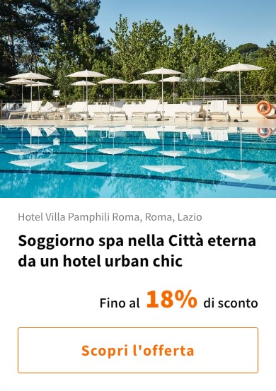 Soggiorno spa nella Città eterna da un hotel urban chic