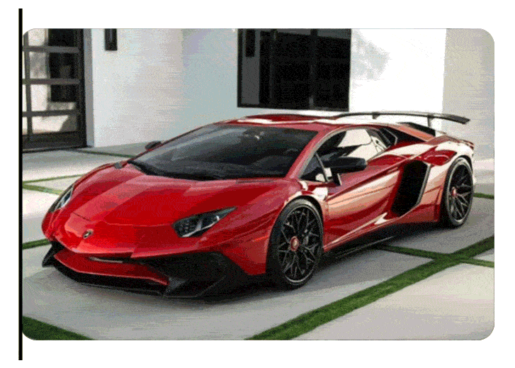 Lamborghini incidentata