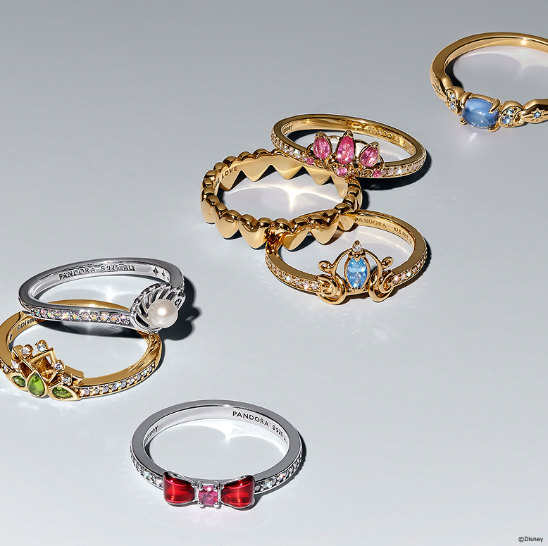 New 14K Gold-Plated Disney Princess rings