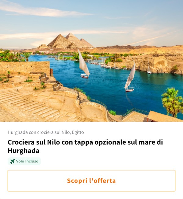 Crociera sul Nilo con tappa opzionale sul mare di Hurghada
