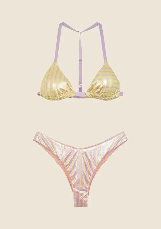 Bikini Donna F**K Triangolo con Slip Americano Fisso Fantasia 0120-X37