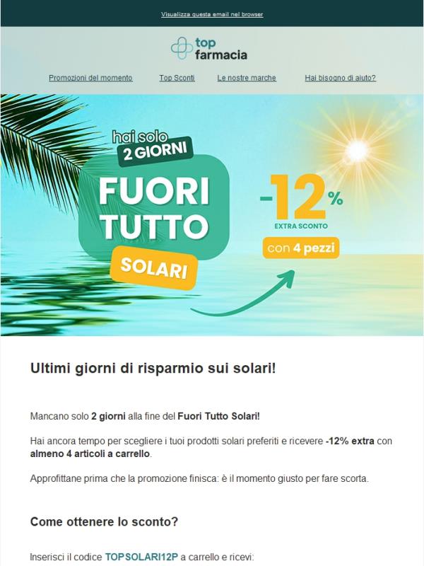 ⏳ Sta per finire il Fuori Tutto Solari!