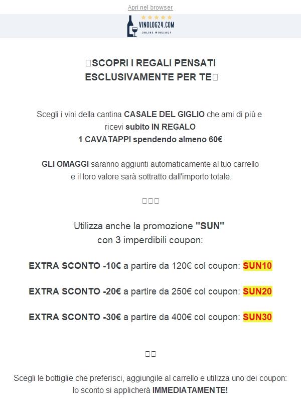 🎁REGALO PER TE 😎+ 30€ SCONTO con promo SUN 😍 CASALE DEL GIGLIO