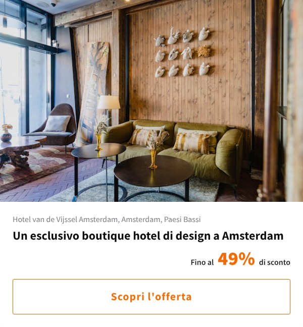 Un esclusivo boutique hotel di design a Amsterdam