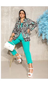 Blazer van linnenmix