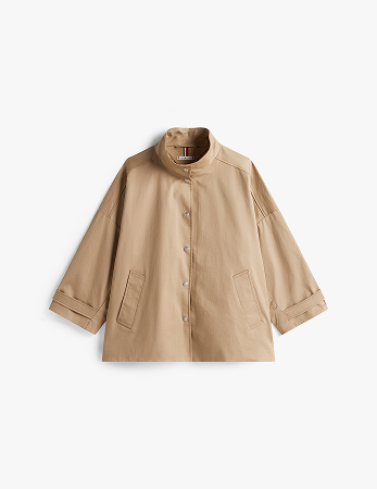 Cappotto corto oversize idrorepellente