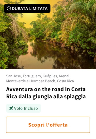 Avventura on the road in Costa Rica dalla giungla alla spiaggia