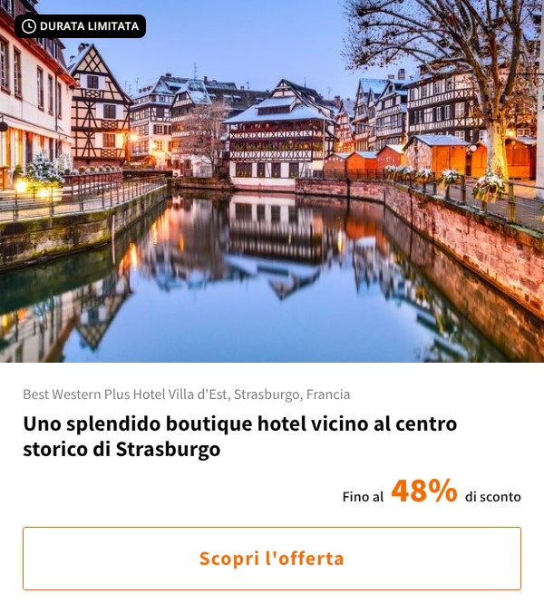 Uno splendido boutique hotel vicino al centro storico di Strasburgo