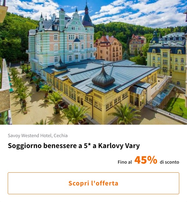 Soggiorno benessere a 5* a Karlovy Vary