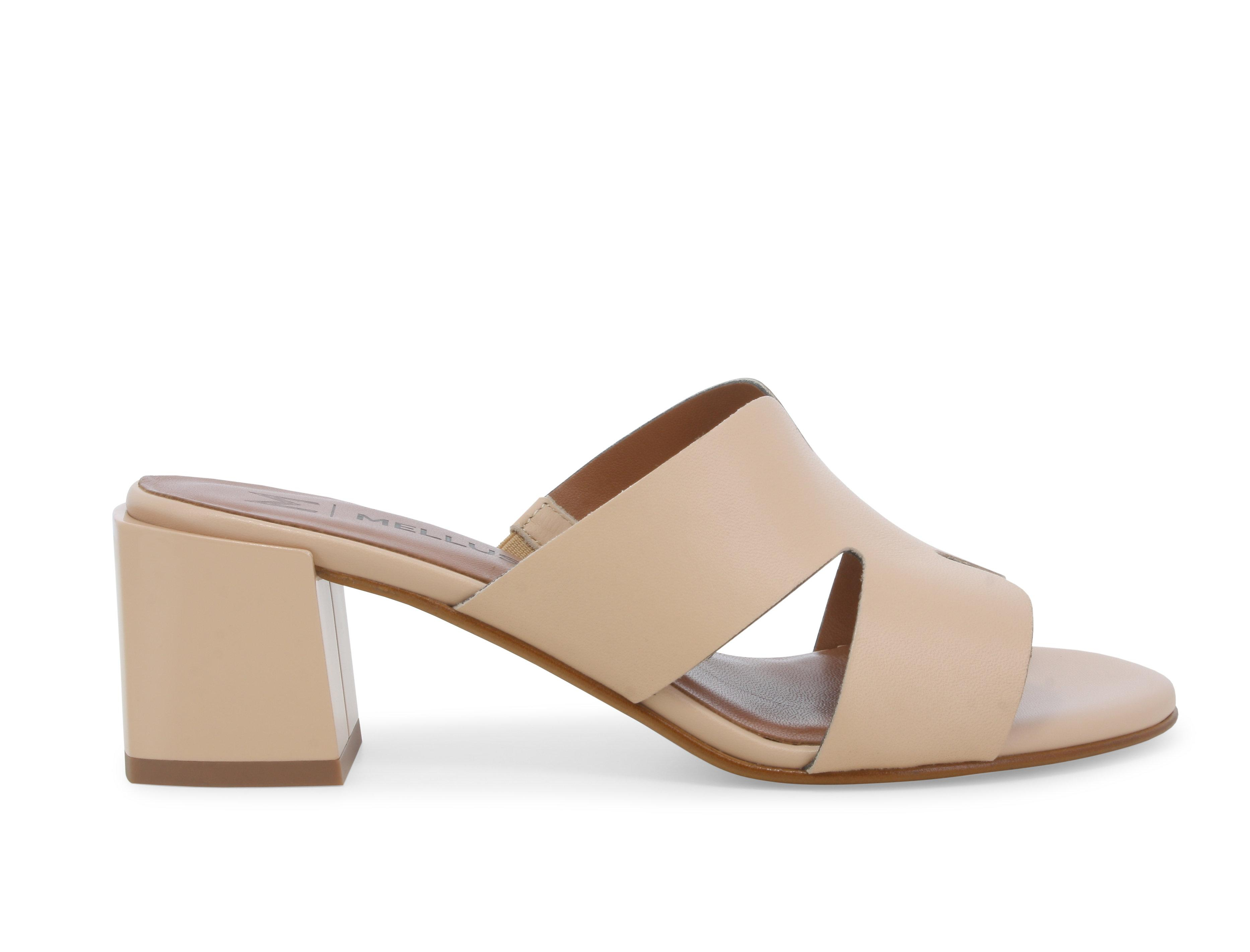 Ciabatta donna comoda in pelle nude k35136z