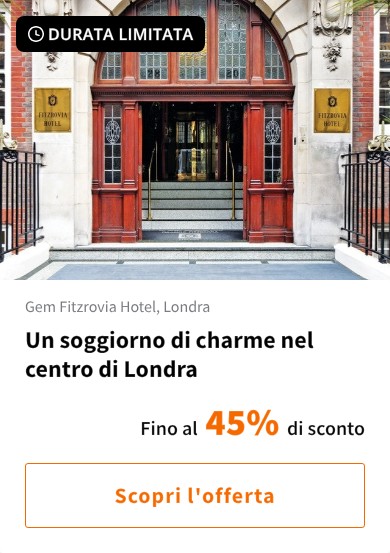 Un soggiorno di charme nel centro di Londra