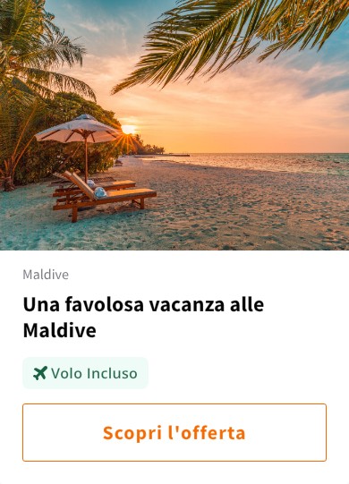 Una favolosa vacanza alle Maldive