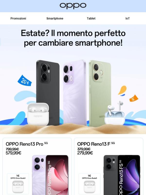 Rendi la tua estate più smart con OPPO!