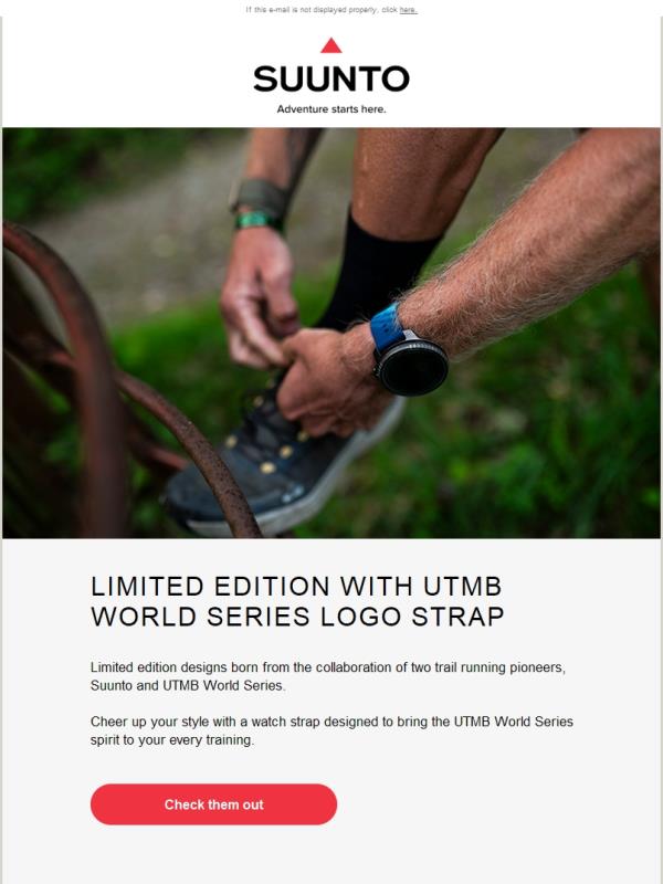 Limited edition: Suunto x UTMB