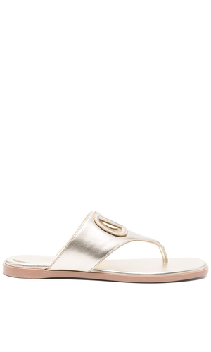 VLogo Cut-Out leather sandals