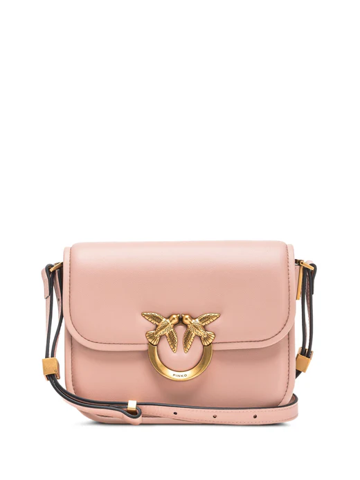 Borsa a Spalla con Fibbia Love Birds / Cipria