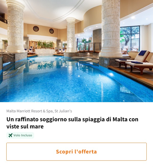 Un raffinato soggiorno sulla spiaggia di Malta con viste sul mare