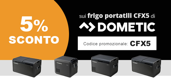 5% di sconto sui frigo CFX5 Dometic