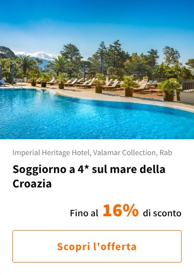 Soggiorno a 4* sul mare della Croazia