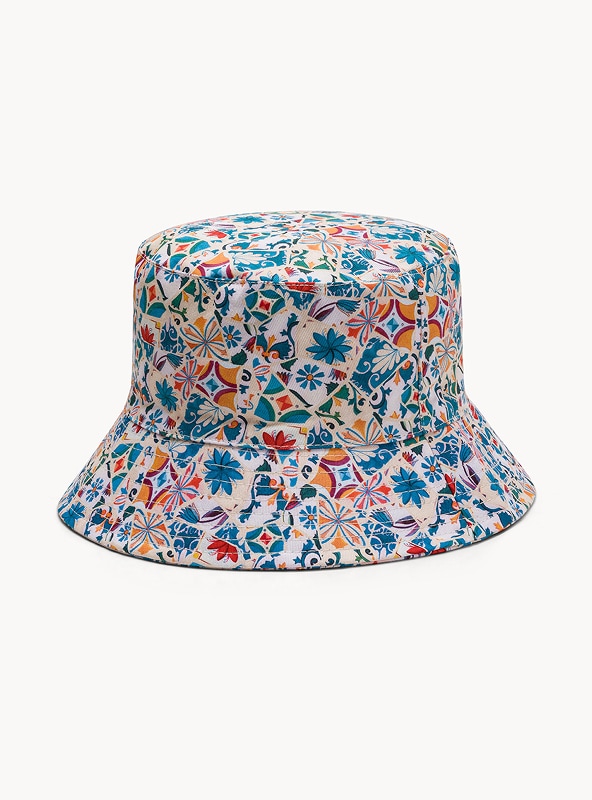 Cappello bucket motivo mosaico