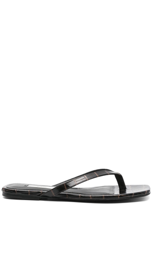 Leather thong sandals