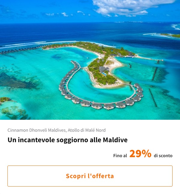 Un incantevole soggiorno alle Maldive