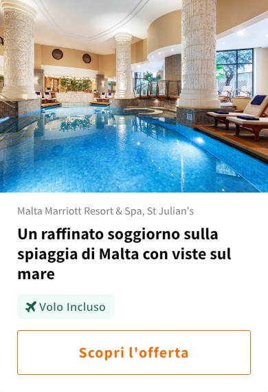 Un raffinato soggiorno sulla spiaggia di Malta con viste sul mare