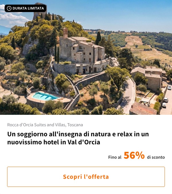 Un soggiorno all'insegna di natura e relax in un nuovissimo hotel in Val d'Orcia