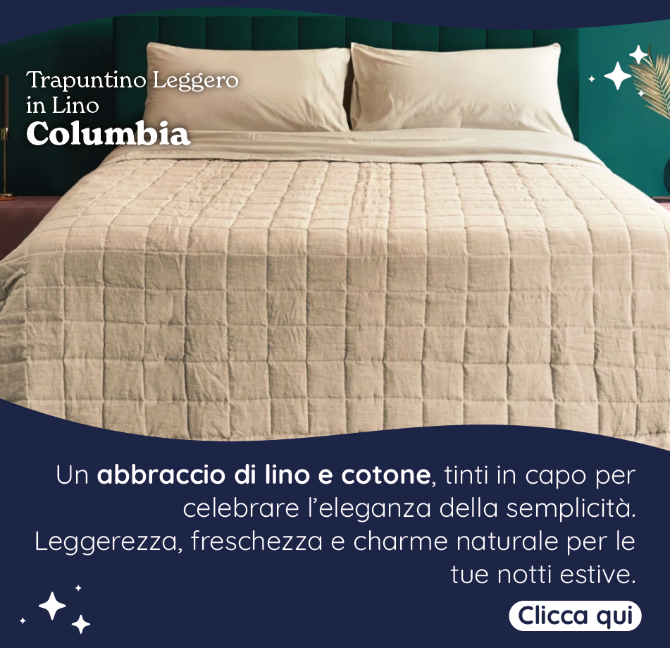 Trapuntino Leggero in Lino e Cotone Tinto in Capo Columbia - Lisola