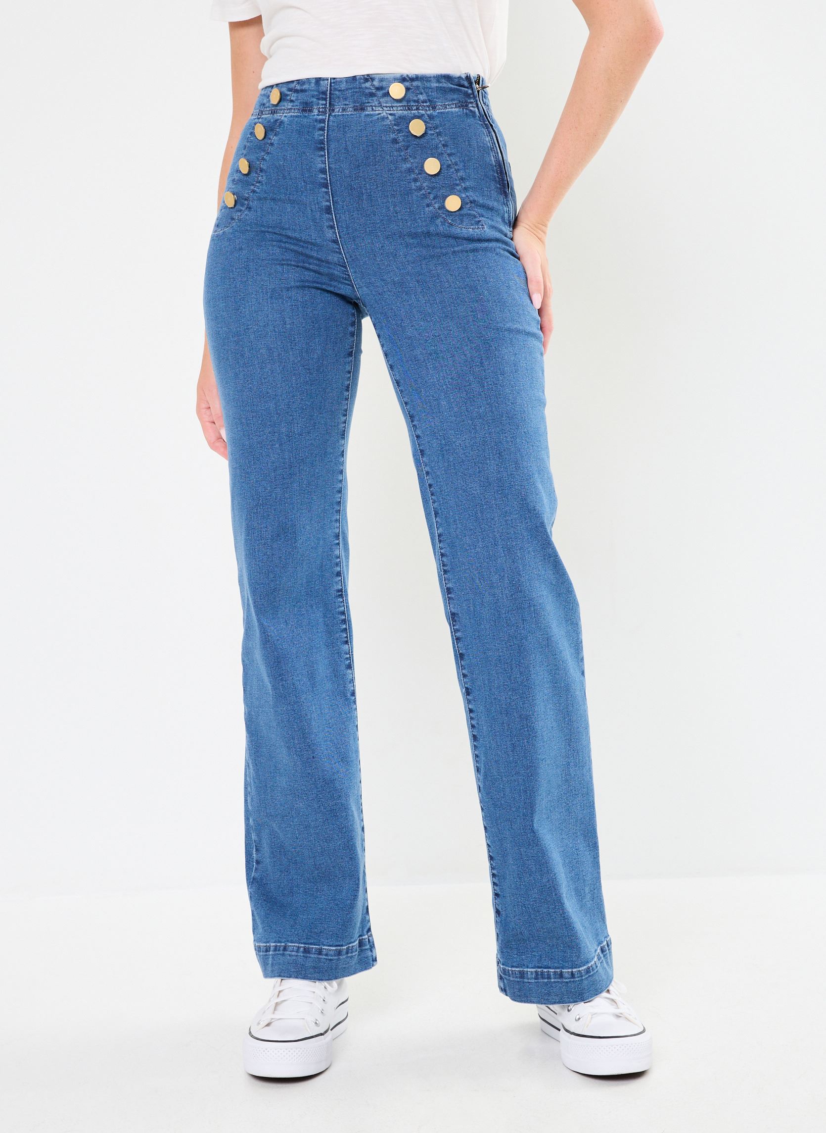 Georgia Rose Jeans a zampa PRIMAROSA1 donna blu