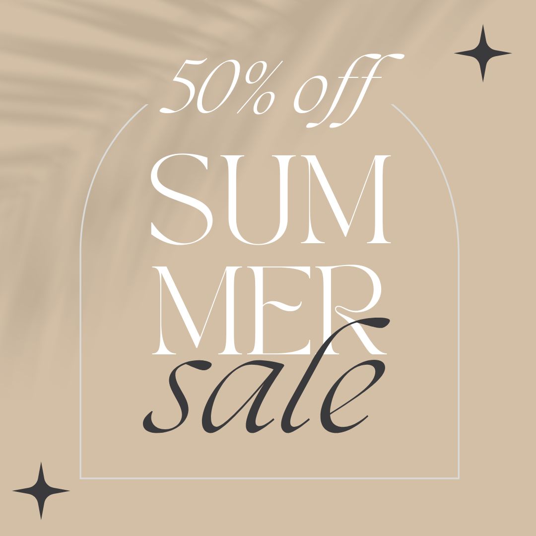 SUMMER SALE: TUTTO AL 50%