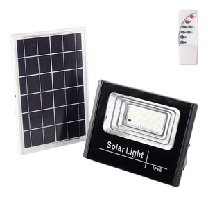 Proiettore LED solare 45W 6500K Pannello: 6V/6W Batteria: 3,2V/3000MaH Telecomando [HO-SOLARFL-45W-01]