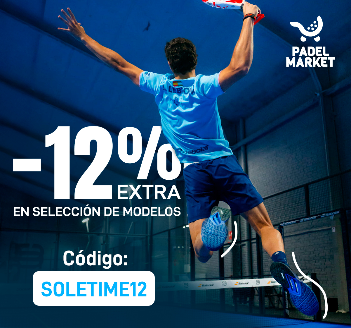 🎁 Y por si fuera poco, te damos un 12% extra de descuento en una selección de zapatillas.