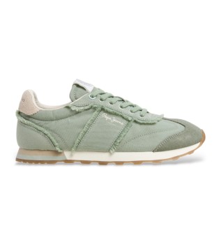 sneakers-in-pelle-verde-once-twill