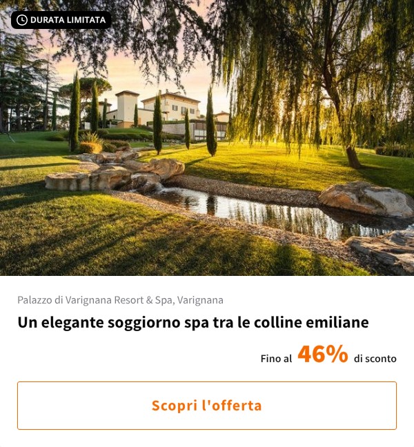 Un elegante soggiorno spa tra le colline emiliane