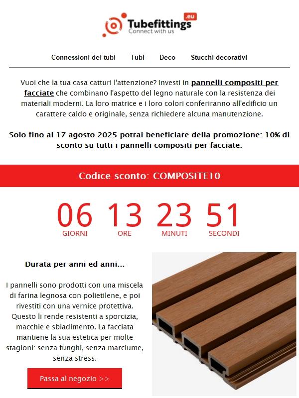 Effetto naturale, durata nel tempo - pannelli per facciate in promozione