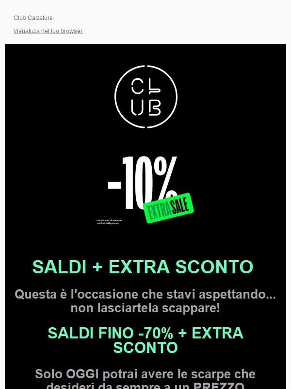 SALDI + EXTRA SCONTO 🤩 Solo per OGGI