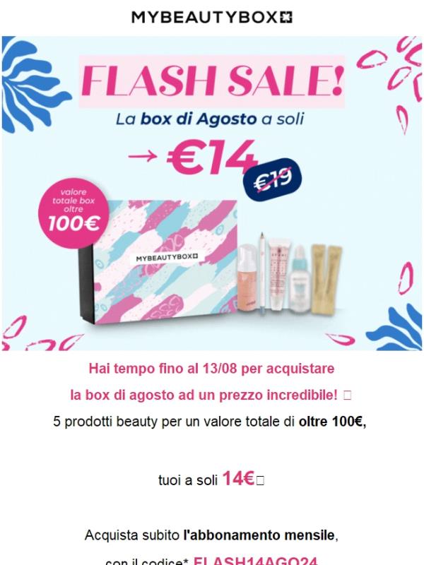 Ricevi oltre 100€ di prodotti beauty a soli 14€ 😱