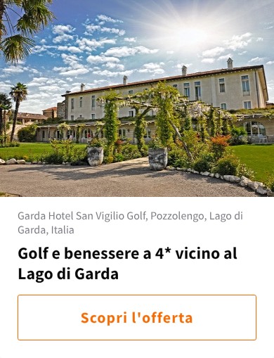 Golf e benessere a 4* vicino al Lago di Garda
