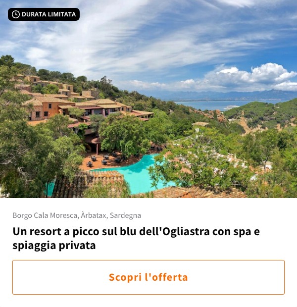 Un resort a picco sul blu dell'Ogliastra con spa e spiaggia privata