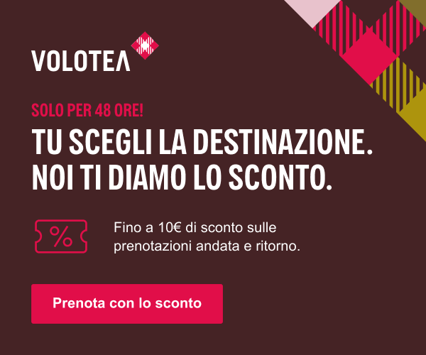 Tu scegli la destinazione. Noi ti diamo lo sconto. Fino a 10€ di sconto sulle
    prenotazioni andata e ritorno. Prenota con lo sconto.