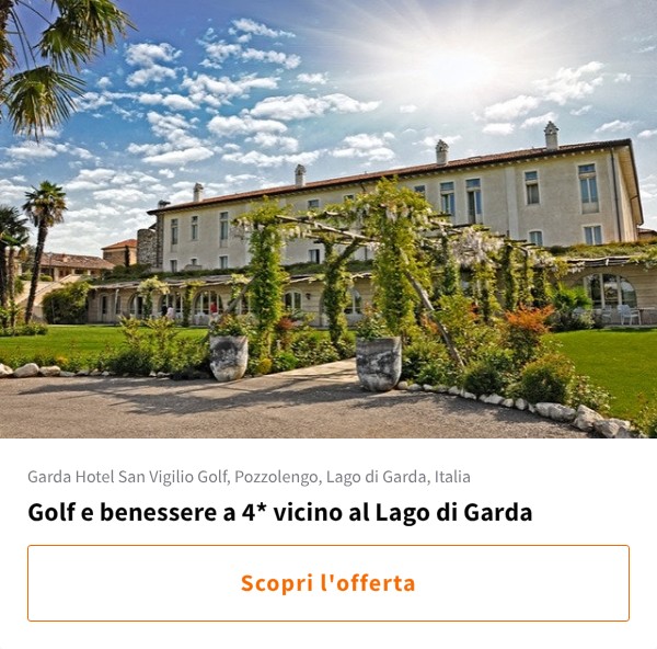 Golf e benessere a 4* vicino al Lago di Garda