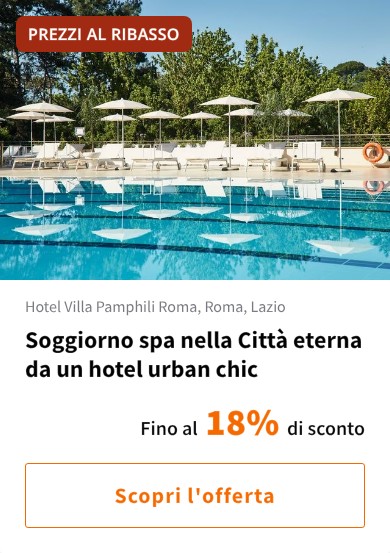 Soggiorno spa nella Città eterna da un hotel urban chic