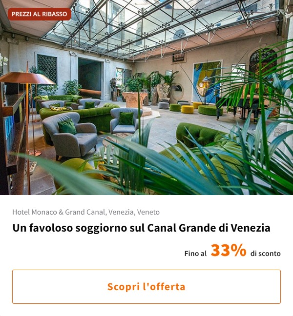 Un favoloso soggiorno sul Canal Grande di Venezia